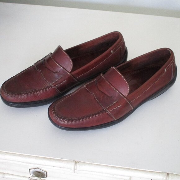 Cole Haan Mens Brown Leather Penny Loafer Driving Moc - Size 8M main image 6